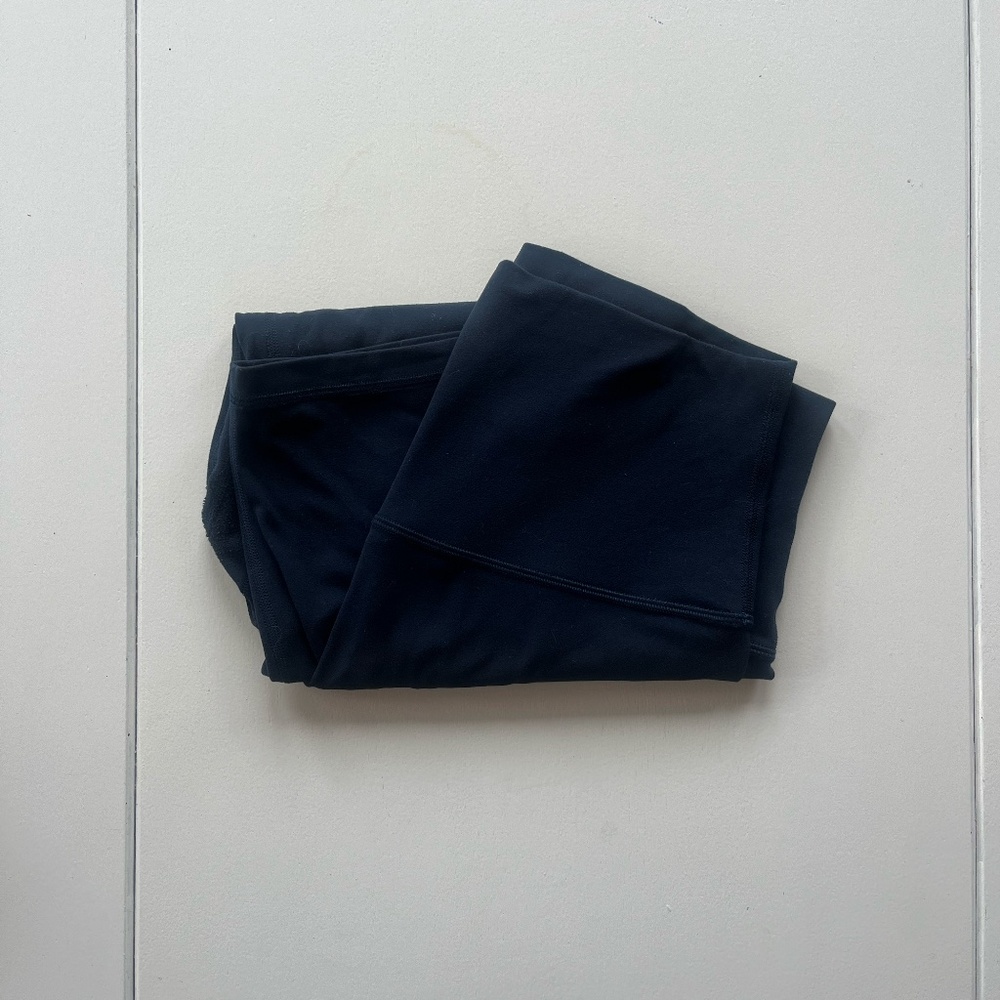 Lululemon super high rise align leggings, crop 21", true navy